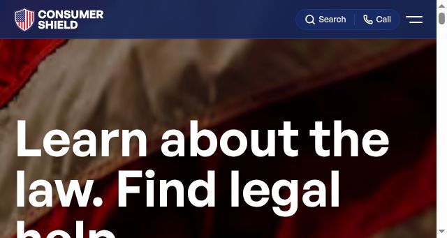 Screenshot of consumershield.com