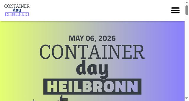 Screenshot of containerdays.io