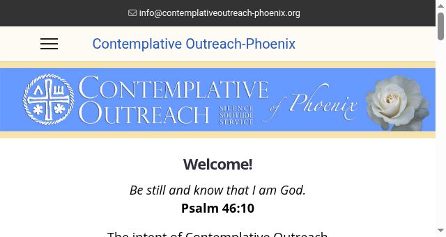 Screenshot of contemplativeoutreach-phoenix.org
