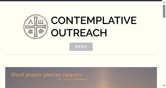 Screenshot of contemplativeoutreach.org.uk
