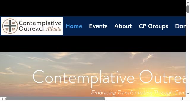Screenshot of contemplativeoutreachatlanta.com