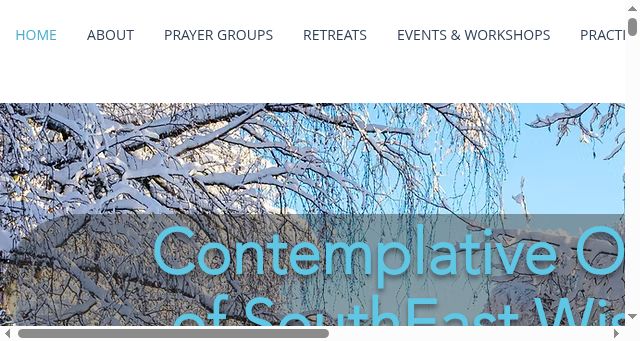 Screenshot of contemplativewisconsin.org