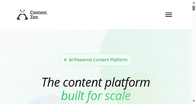 Screenshot of content-zen.com