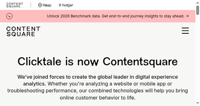 Screenshot of contentsquare.com