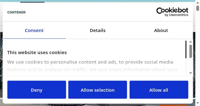 Screenshot of contenur.com