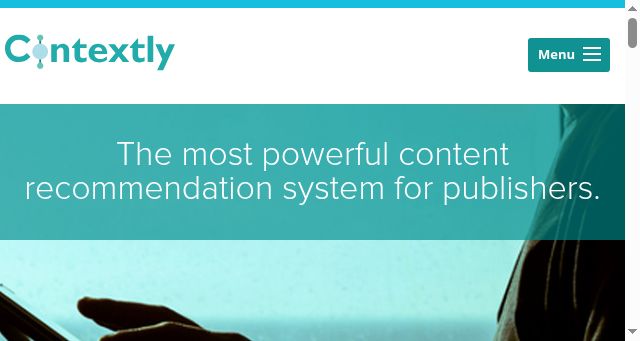 Screenshot of contextly.com