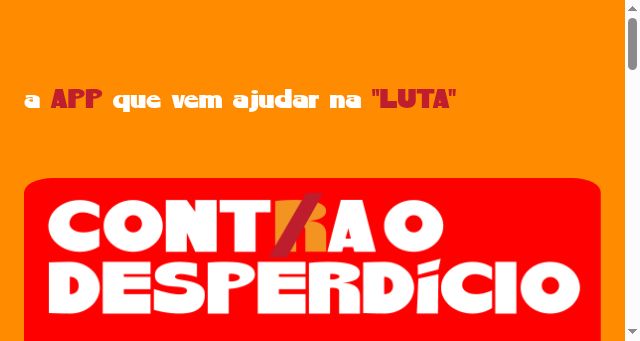 Screenshot of contraodesperdicio.pt