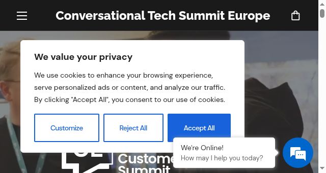 Screenshot of conversationaltechsummit.com