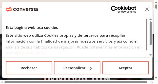 Screenshot of conversia.es