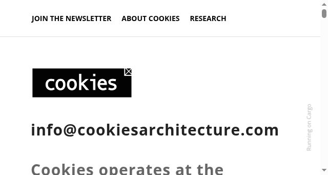 Screenshot of cookiesarchitecture.com