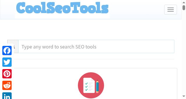 Screenshot of coolseotools.com