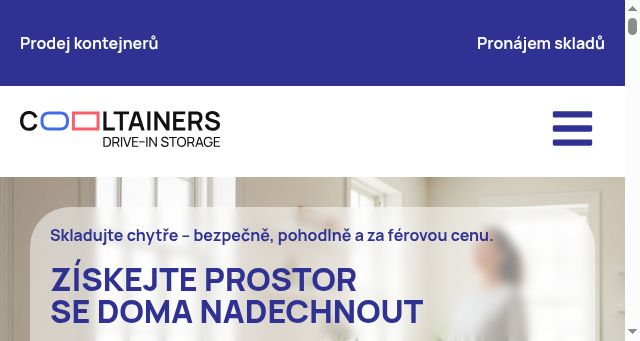 Screenshot of cooltainers.cz