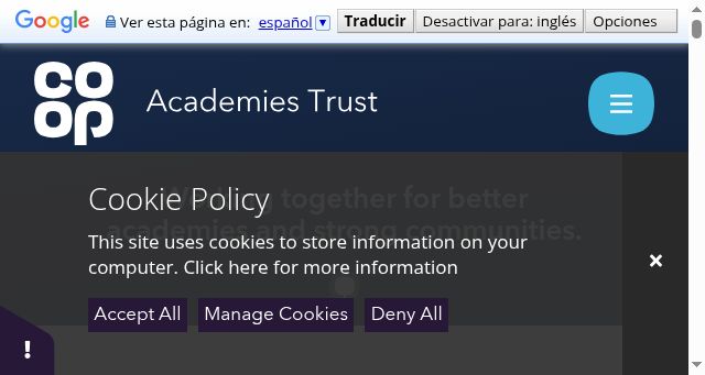Screenshot of coopacademies.co.uk