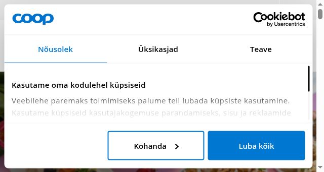 Screenshot of coopkokad.ee