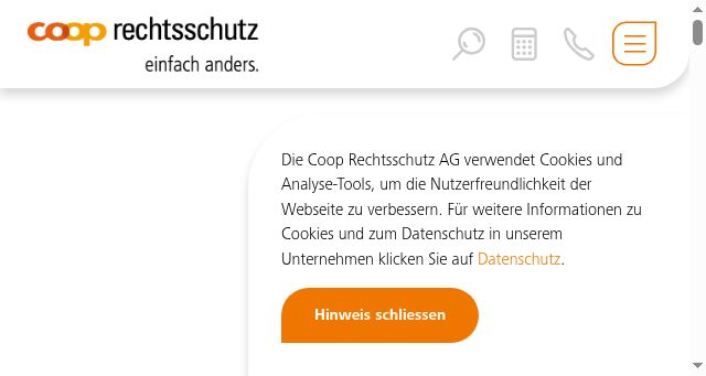 Screenshot of cooprecht.ch