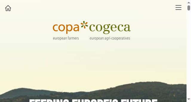 Screenshot of copa-cogeca.eu