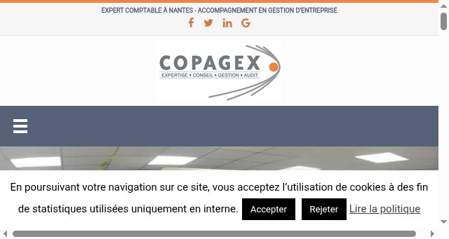 Screenshot of copagex.fr