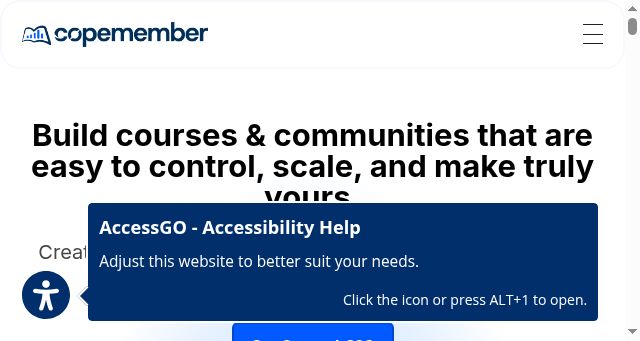 Screenshot of copemember.com