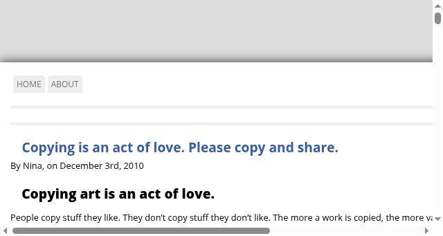 Screenshot of copyheart.org