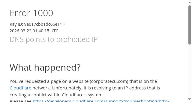 Screenshot of corporatecu.com