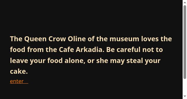 Screenshot of corvid.cafe