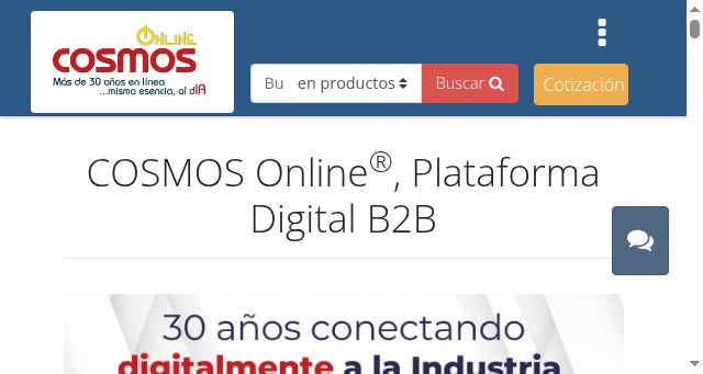 Screenshot of cosmos.com.mx