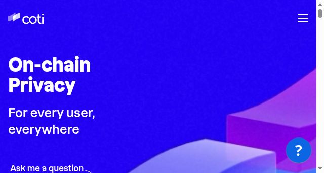 Screenshot of coti.io