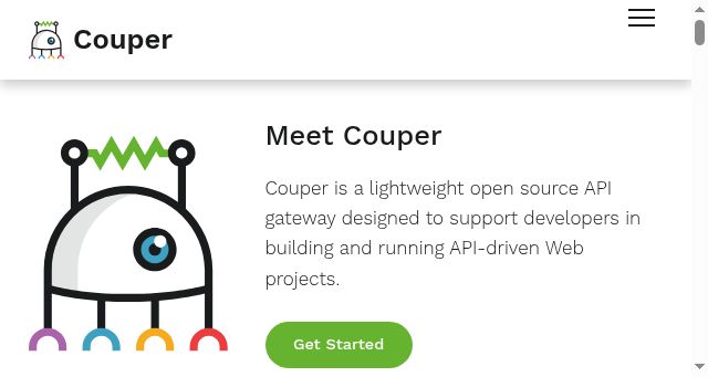 Screenshot of couper.io