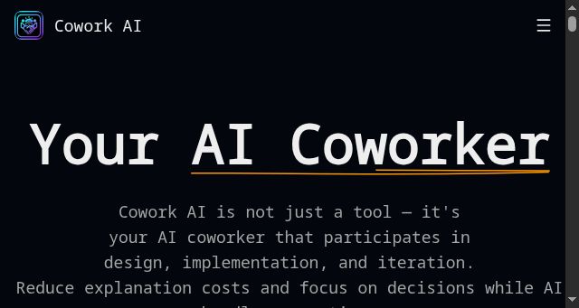 Screenshot of coworkai.app