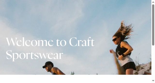 Screenshot of craftsportswear.com