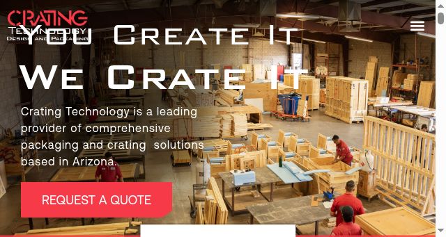 Screenshot of cratingtechnology.com