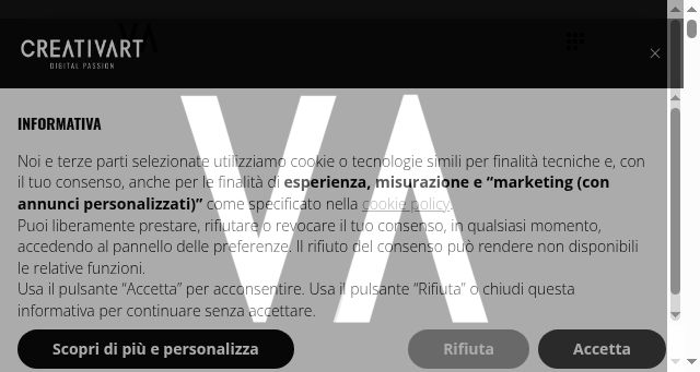 Screenshot of creativart.it