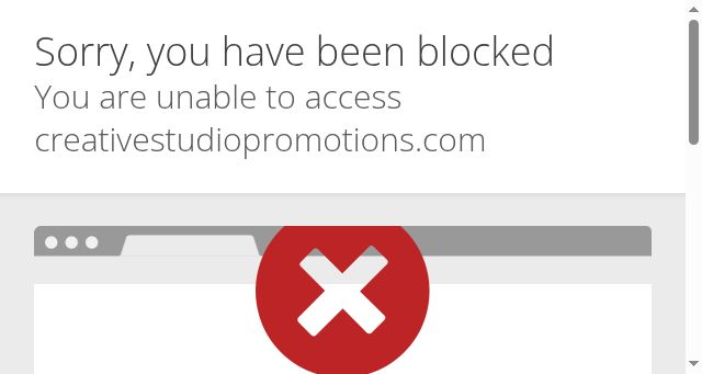 Screenshot of creativestudiopromotions.com