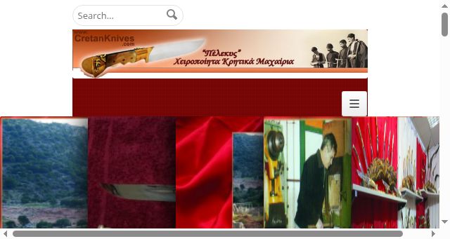 Screenshot of cretanknives.com