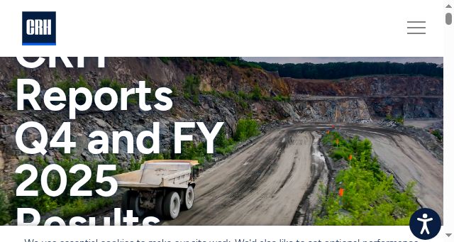 Screenshot of crh.com