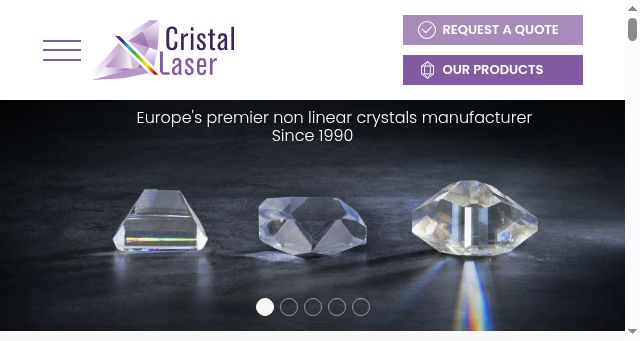 Screenshot of cristal-laser.com