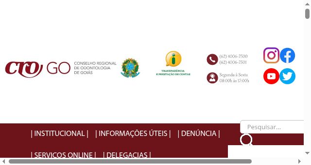 Screenshot of crogo.org.br