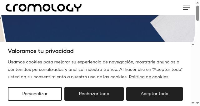 Screenshot of cromology.es