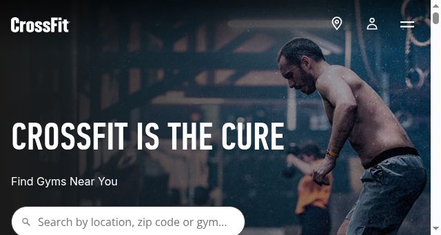 Screenshot of crossfit.com