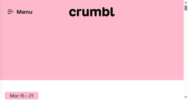 Screenshot of crumblcookies.com