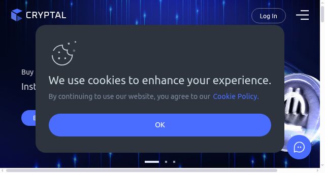 Screenshot of cryptal.com