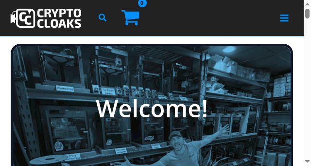 Screenshot of cryptocloaks.com