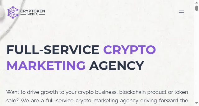 Screenshot of cryptoken.media