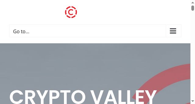 Screenshot of cryptovalley.swiss