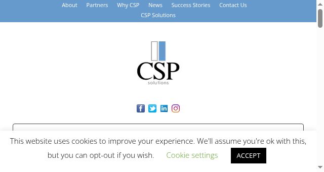 Screenshot of cspsolutions.com