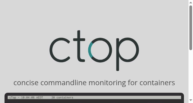 Screenshot of ctop.sh