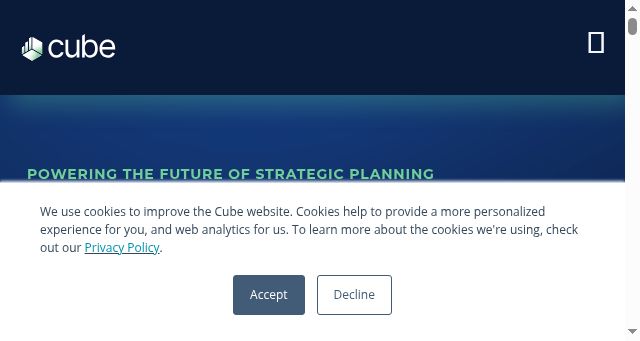Screenshot of cubesoftware.com