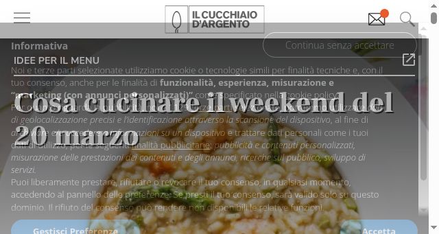 Screenshot of cucchiaio.it