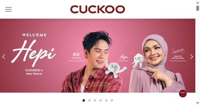 Screenshot of cuckoo.com.my