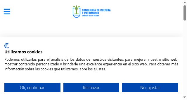Screenshot of culturalapalma.com